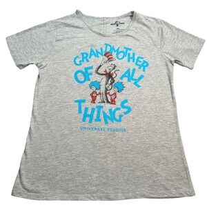 Universal Studios Dr. Seuss Cat in the Hat Grandmother Of All Things Gray XXL